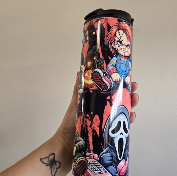 Halloween theme 20 oz tumbler - Picture 3 of 7